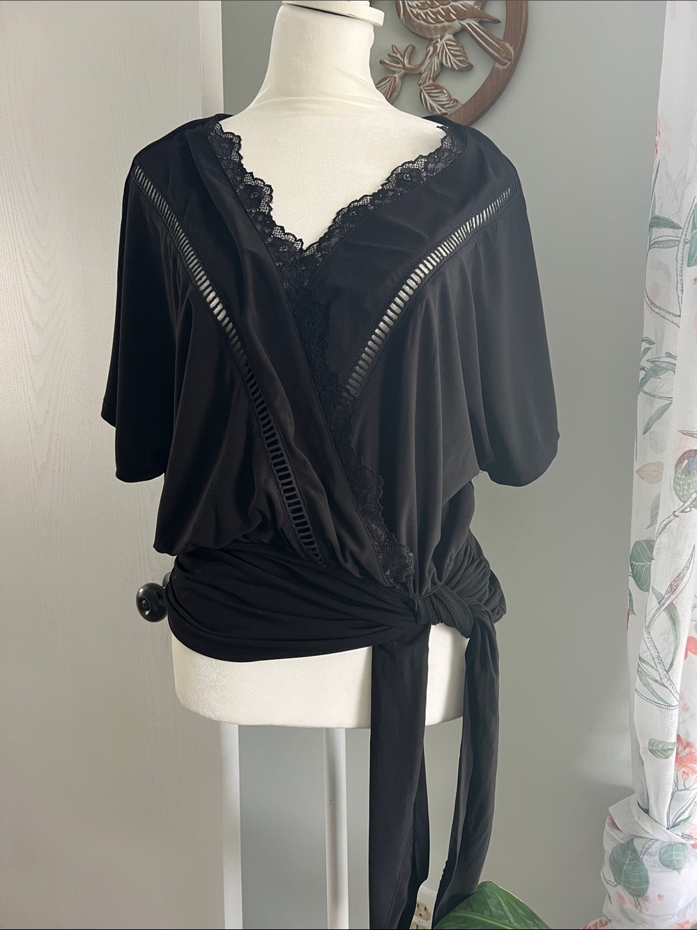 Daytrip Black Top with Navy Label
